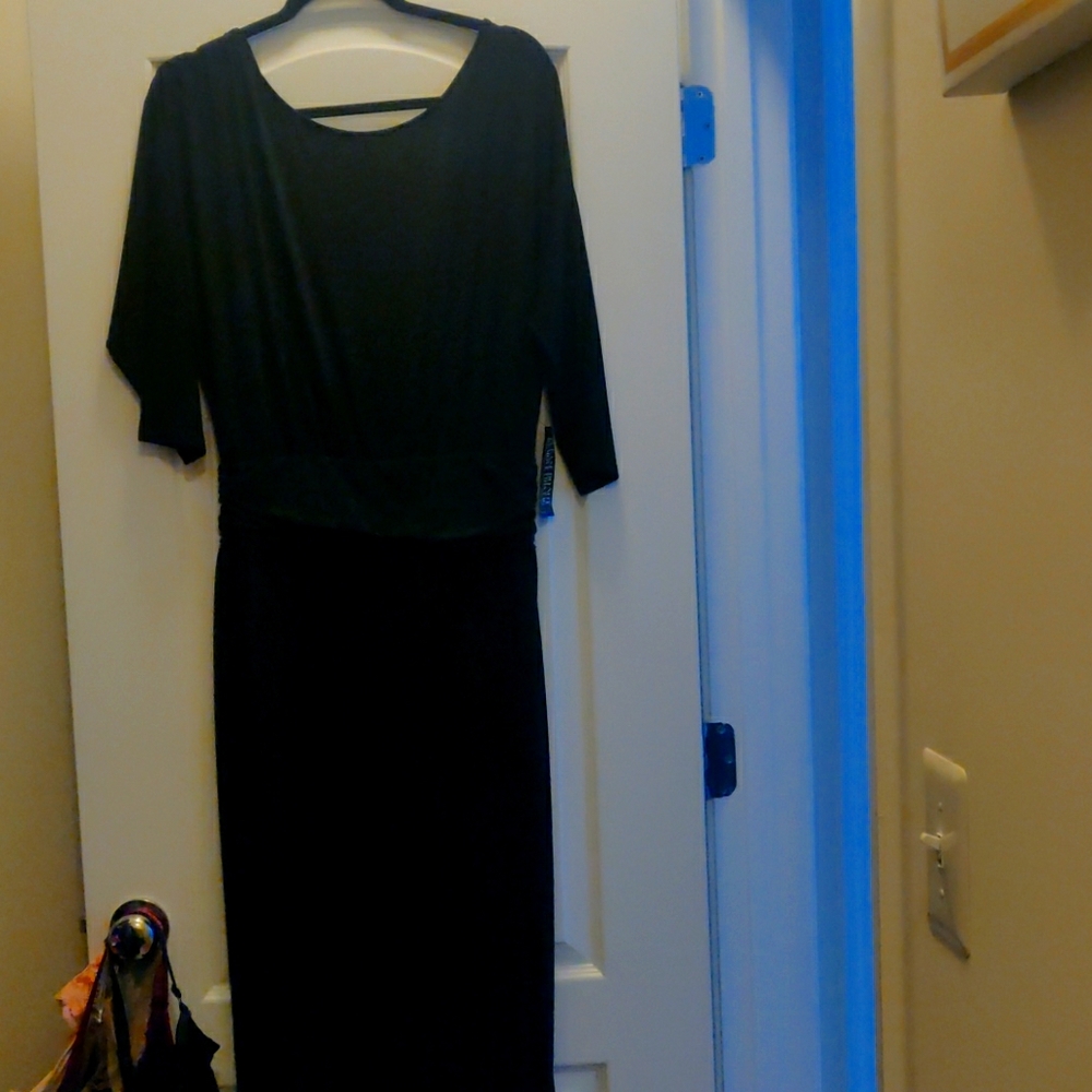 Black extra long formal jumpsuit